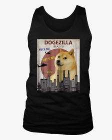 Dogezilla Shirt Funny Doge Meme Shiba Inu Dog Shirt - Trump Terminator Ill Be Back, HD Png Download, Transparent PNG