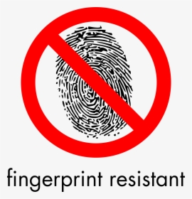 Fingerprint Resistant Sign Clip Arts - No Fingerprint Png, Transparent Png, Transparent PNG