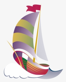 Sailing Ship Graphic Design Illustration - Graphics Of Sailboat, HD Png Download, Transparent PNG