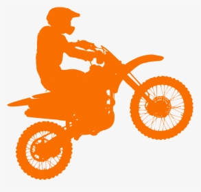 Dirt Bike Silhouette-281393 Copy - Bike Image Wall Drawing, HD Png Download, Transparent PNG