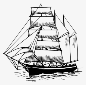 Sailing Ship - Ferdinand Magellan's Ship Drawing, HD Png Download, Transparent PNG