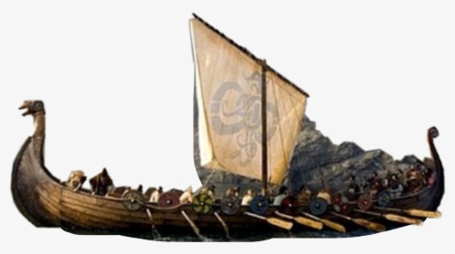 #vikings #ship #boat #war #flag #sail #crew #history - Middle Ages Viking Ships, HD Png Download, Transparent PNG