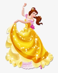 Disney Princesses Clipart Psd - Belle Princess Clipart Png, Transparent Png, Transparent PNG