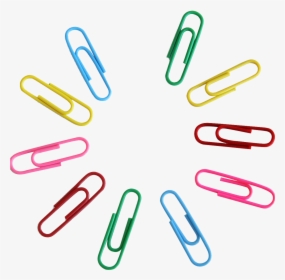 Freeuse Clip Pin Office - Colored Paper Clip Transparent, HD Png Download, Transparent PNG