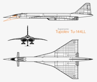 Supersonic Jet,concorde,jet Vector Graphics,free Pictures, - Tu 144 3 View, HD Png Download, Transparent PNG