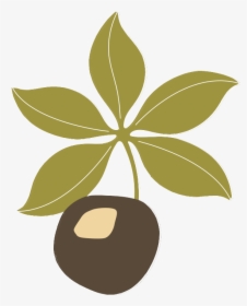 Transparent Ohio Clipart - Black And White Buckeye Leaf, HD Png Download, Transparent PNG