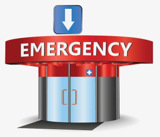 Emergency Building Vector Art Illustration Transparent - Clip Art Emergency Room, HD Png Download, Transparent PNG