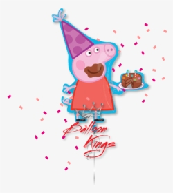 Peppa Happy Birthday , Png Download - Peppa Pig 4th Birthday, Transparent Png, Transparent PNG