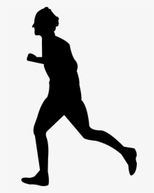 Png Person Running Silhouette, Transparent Png, Transparent PNG