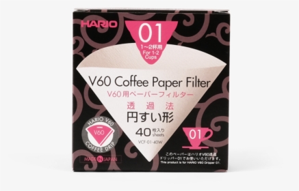 Hario V60 01 Paper Filter, HD Png Download, Transparent PNG