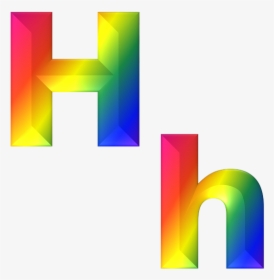 Letter, H, 3d, Abc, Alphabet, Rainbow, Gradient, Bright - Alphabet, HD Png Download, Transparent PNG