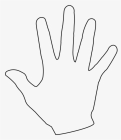 Finger Clipart Back Hand - Transparent Background Hand Outline Png, Png Download, Transparent PNG