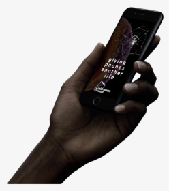 Transparent Phone In Hand Png - Smartphone, Png Download, Transparent PNG