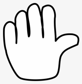 Finger Clipart Back Hand Transparent Background Hand Outline Png Png Download Transparent Png Image Pngitem