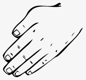 Finger Clipart Back Hand Transparent Background Hand Outline Png Png Download Transparent Png Image Pngitem