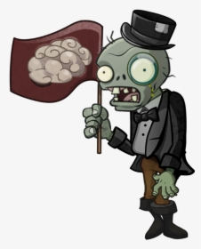Sir Flag Zombie - Zombie Plant Vs Zombie, HD Png Download, Transparent PNG