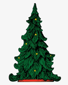 Christmas Tree - Plain Christmas Tree Vector, HD Png Download, Transparent PNG