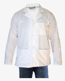 Get Lightweight Esd Lab Coats, Snap Cuff, White, Ea - Pocket, HD Png Download, Transparent PNG