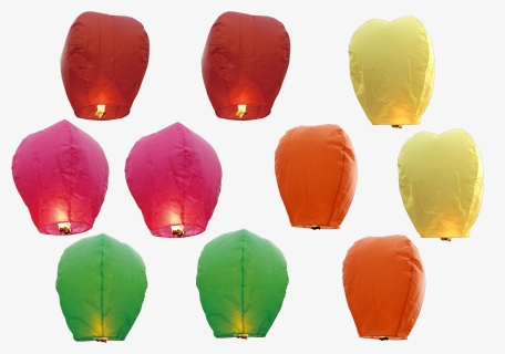 Sky Lantern - Diwali Fire Balloon Png, Transparent Png, Transparent PNG