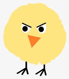 Fluffy Chick 4 By @ejmillan, Angry Fluffy Chick, On - Cartoon, HD Png Download, Transparent PNG