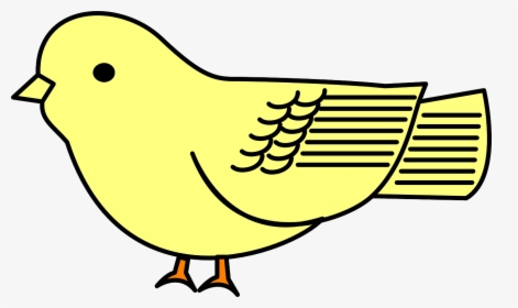 Yellow Cartoon Bird Transparent, HD Png Download, Transparent PNG