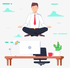 Transparent Happy Customer Png - Work Meditation Animation, Png Download, Transparent PNG