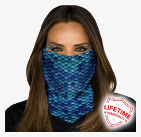 How To Wear Face Shield As 0005 Headband - Girl, HD Png Download, Transparent PNG