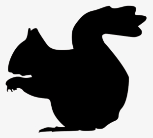 Squirrel Silhouette Clip Art - Squirrel Silhouette Clipart, HD Png Download, Transparent PNG
