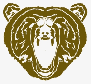 Bear, Bear Face, Mascot, Animal, Grizzly - Illustration, HD Png Download, Transparent PNG
