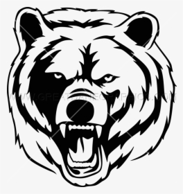 Transparent Bear Face Png - Grizzly Bear Head Png, Png Download, Transparent PNG