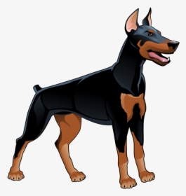 Png Pinterest Dobermans - Dog Illustrations Vector, Transparent Png, Transparent PNG