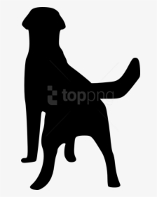 Silhouette,black And White,dog Art,rottweiler,sporting - Dog Silhouette From Back, HD Png Download, Transparent PNG
