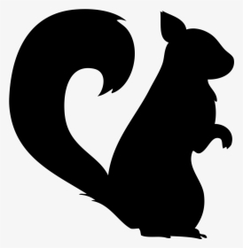 Clipart Animals Squirrel - Woodland Animal Silhouette Of Animals, HD Png Download, Transparent PNG