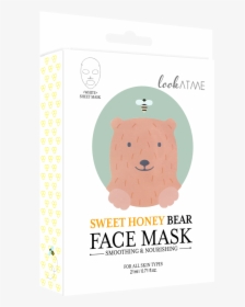 Face Mask- Sweet Honey Bear - Brown Bear, HD Png Download, Transparent PNG
