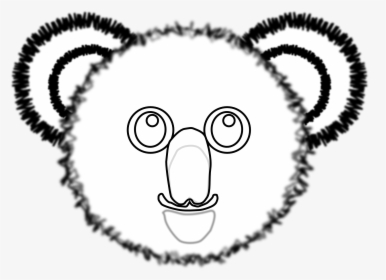 Koala Bear Face Colouring, HD Png Download, Transparent PNG