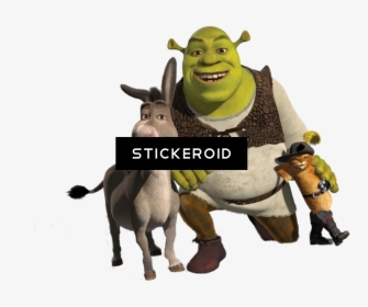 Shrek Actors Heroes - Shrek 2 Donkey Puss In Boots, HD Png Download, Transparent PNG