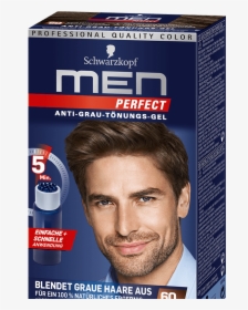 Men Perfect Anti Grau Tönungs Gel - Schwarzkopf Hair Color Men, HD Png Download, Transparent PNG