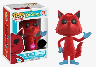 Fox In Socks Flocked Us Exclusive Pop Vinyl Figure - Dr Seuss Funko Pop, HD Png Download, Transparent PNG