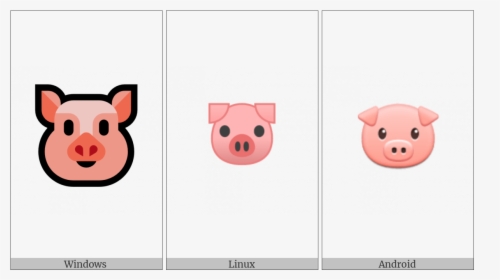 Pig Face On Various Operating Systems Clipart , Png - Cartoon, Transparent Png, Transparent PNG