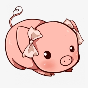 Chibi Cute Pig Drawing, HD Png Download, Transparent PNG