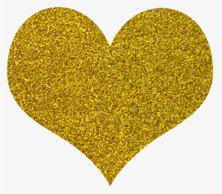 Gold Heart Png Download - Gold Sparkle Heart Png, Transparent Png, Transparent PNG