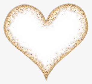 #heart #love #valentinesday #gold #glitter #sparkle - Heart, HD Png Download, Transparent PNG