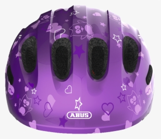 0 Purple Star Front View - Cykelhjelm Pige Abus, HD Png Download, Transparent PNG