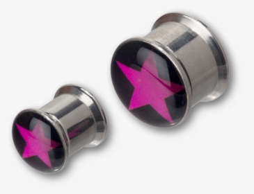 Steel Purple Star Picture Box Plug - Earrings, HD Png Download, Transparent PNG