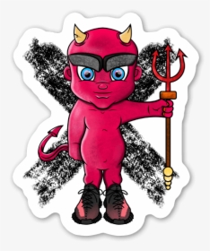 Devil In Yeezys Sticker - Cartoon, HD Png Download, Transparent PNG