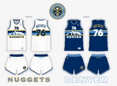 Denver Homeroad - Denver Nuggets Jersey Concept, HD Png Download, Transparent PNG