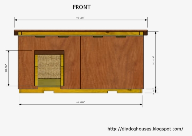 Dog House Plans Concept Insulated Dog House 2 Inside - Cabinetry, HD Png Download, Transparent PNG