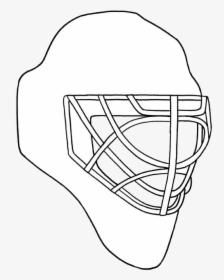 Ice Hockey Goalie Mask Template, HD Png Download, Transparent PNG