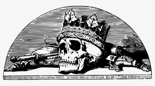 Skull With Crown, Skull, Crown, Death, Vintage, Retro - Duty Is Heavier Than A Mountain Death, HD Png Download, Transparent PNG