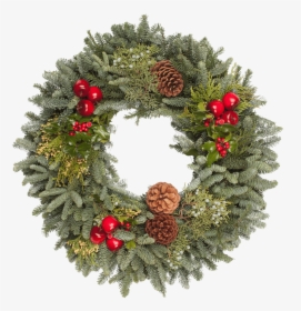 Pine Wreath Png - Christmas Wreath With Transparency, Transparent Png, Transparent PNG